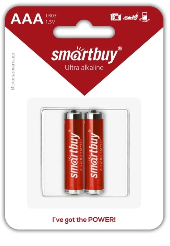 Батарейка Smartbuy LR03/2B SBBA-3A02B