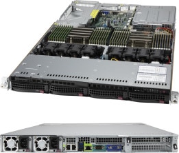 Серверная платформа SuperMicro 1024US-TRT, 2xSocket SP3v2, 32xDDR4, 4x3.5 HDD HS, 2x10GLAN, IPMI, Redundant 2x1000Вт, 1U (AS-1024US-TRT)