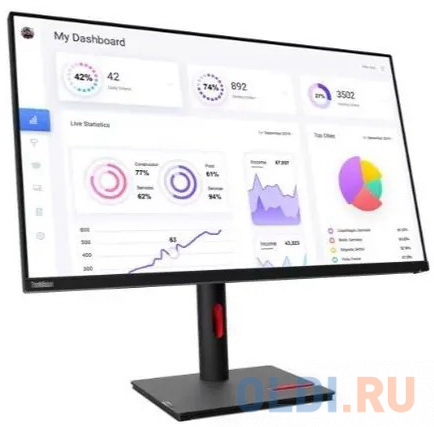 ЖК монитор LENOVO T32P-30/31.5" Cенсорный экран нет/IPS/3840 х 2160 16:9/350/1000:1/14 кг 63D2GAT1EU