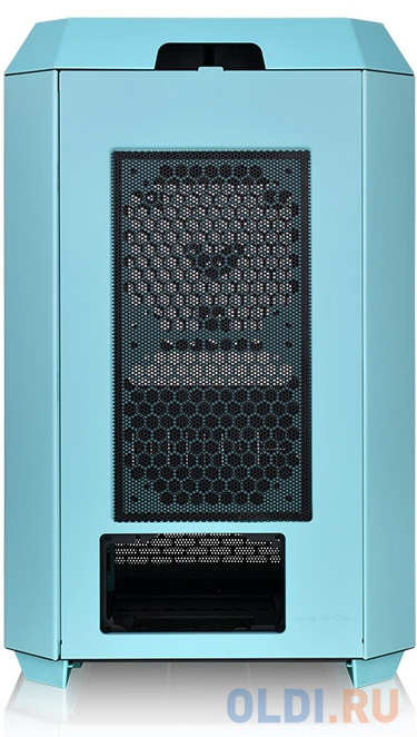 Корпус Thermaltake The Tower 300 Turquoise голубой без БП miniITX 7x120mm 5x140mm 2xUSB3.0 audio bott PSU в Москвe