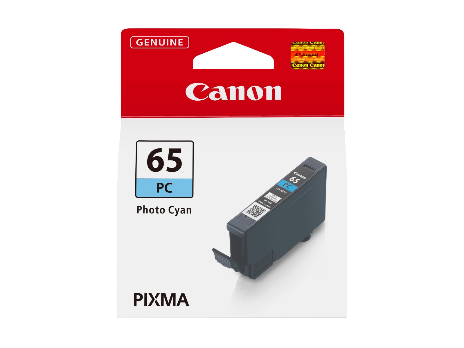 Картридж струйный Canon CLI-65 PC (4220C001), фото-голубой, оригинальный, объем 12.6мл, для imagePROGRAF PRO-200