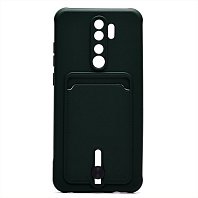 Чехол-накладка Activ SC304 для смартфона Redmi Xiaomi Redmi Note 8 Pro, пластик, силикон, искусственная кожа, темно-зеленый (208789)