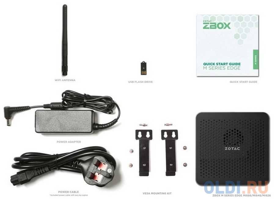 ZBOX-MI626 ZOTAC ZBOX, SFF, i3-1115G4, 2XDDR4 SODIMM, M.2 SSD SLOT, 2GLAN, WIFI, BT, USBDRV, DP/HDMI,EU+UK PLUG (624278)