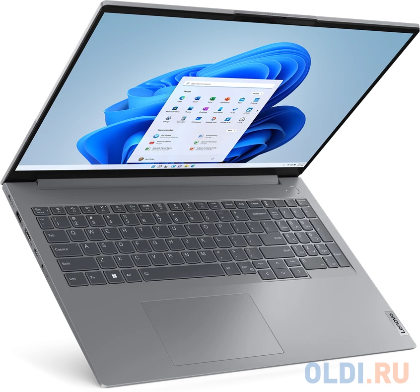 Ноутбук 16" IPS WUXGA LENOVO ThinkBook 16 G6 IRL grey (Core i3 1315U/8Gb/512Gb SSD/VGA int/FP/noOS) (21KH00JTAK) +BAG