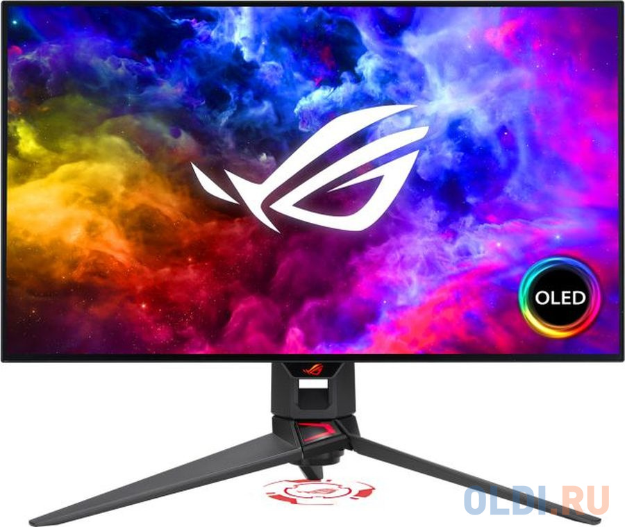 Монитор Asus 27" ROG Swift PG27AQDM черный OLED LED 16:9 HDMI M/M матовая HAS Piv 450cd 178гр/178гр 2560x1440 240Hz FreeSync Premium DP 2K USB 6.