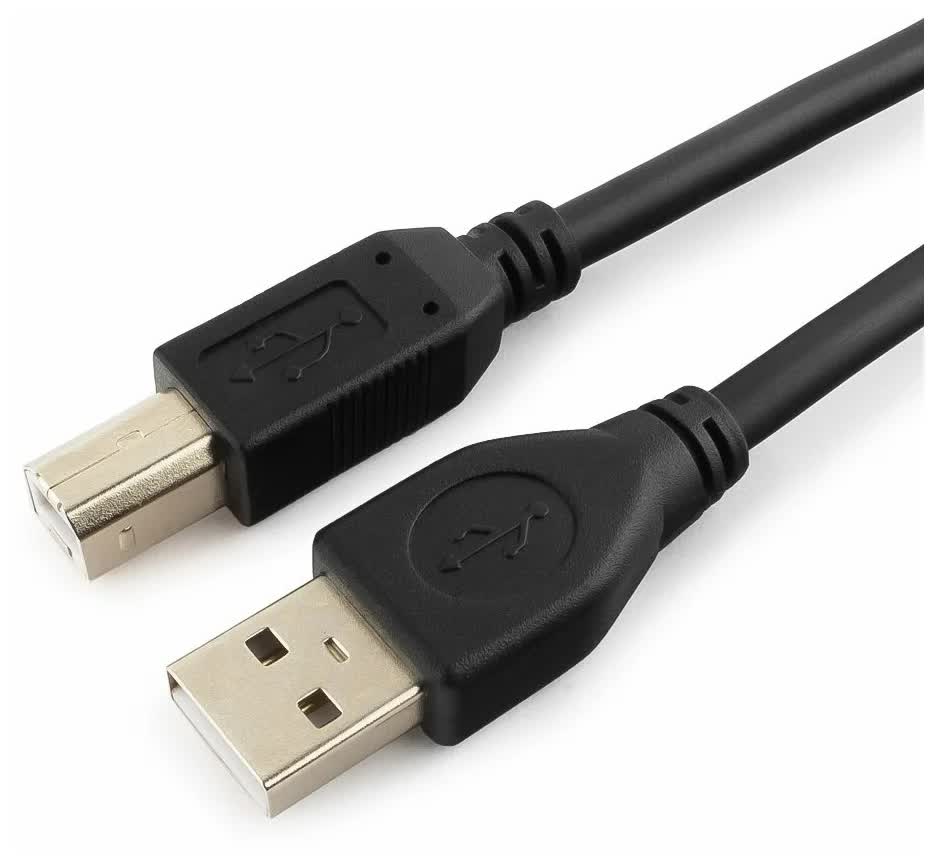 Кабель USB 2.0 Pro Cablexpert CCP-USB2-AMBM-10 (3.0м, AM/BM, экран, черный, пакет) (CCP-USB2-AMBM-10)