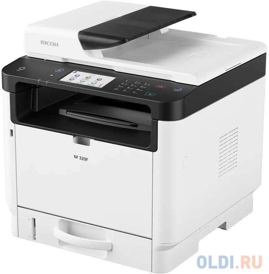 Ricoh LE M 320F, МФУ, A4, 256Мб, 32стр/мин, дуплекс, ARDF35, сенс.экран, факс, PS, LAN, старт.картр.7000стр.(408534) в Москвe