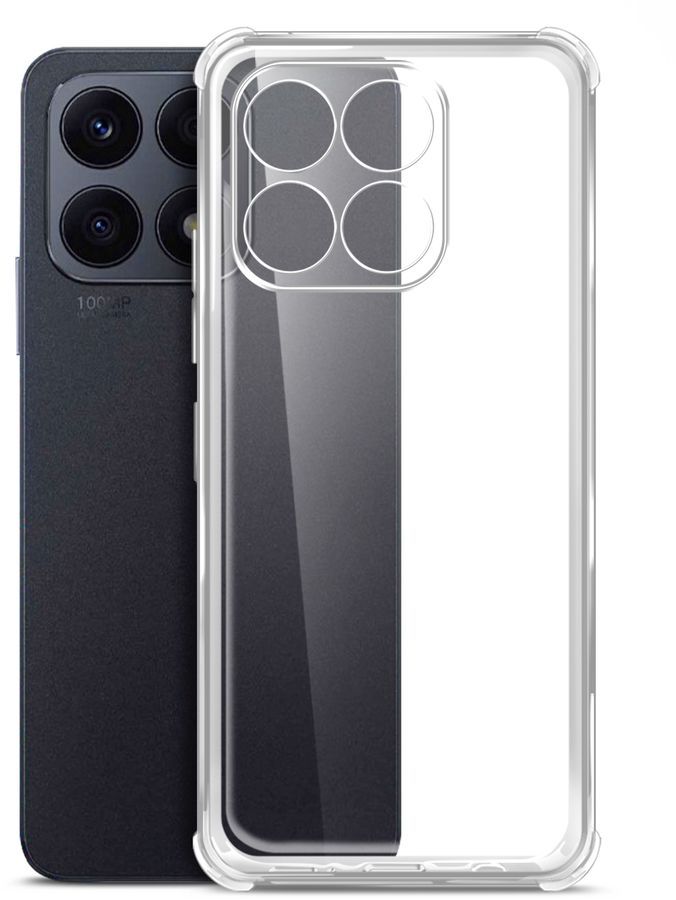 Чехол-накладка BoraSCO для смартфона HONOR X8a, силикон, прозрачный (71262)