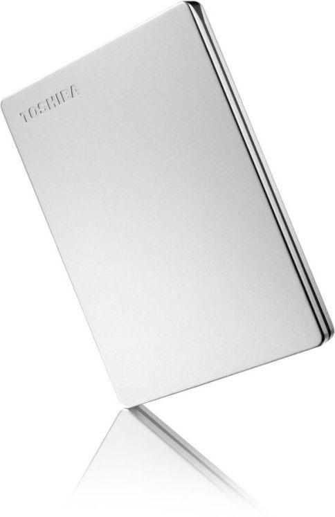 Внешний жесткий диск 1Tb Toshiba Canvio Slim 2.5" USB 3.0 серебро (HDTD310ES3DA)