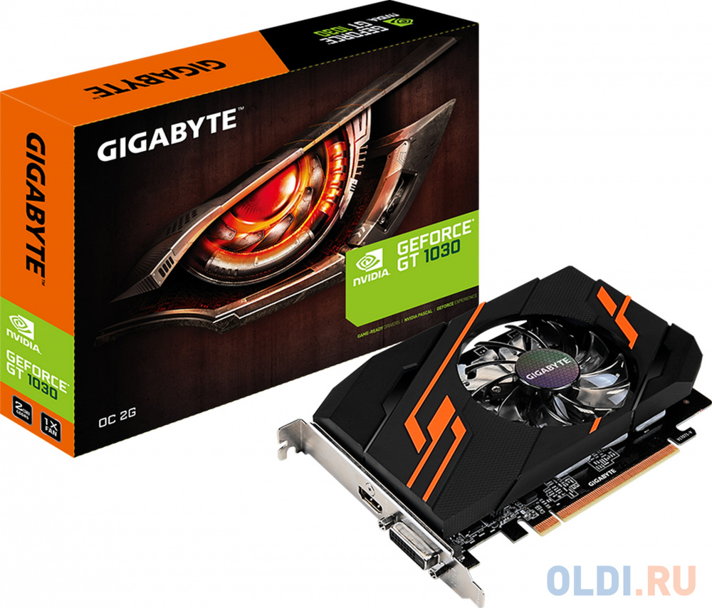 Видеокарта GigaByte GeForce GT 1030 GV-N1030OC-2GI 2048Mb