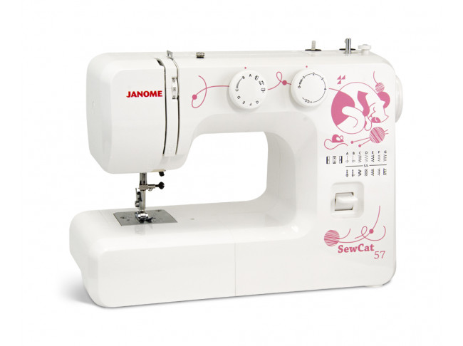 Швейная машина Janome SewCat 57, белый/рисунок (03.07.000000000737)