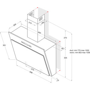 Вытяжка Indesit IHVP 6.4 LL K