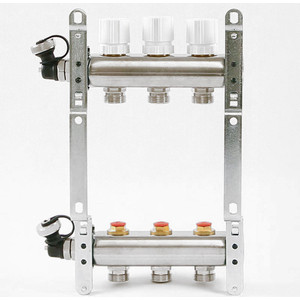 Коллекторная группа Uni-Fitt 1''х3/4'' 3 выходов с регулировочными и термостатическими вентилями (451I4303) в Москвe