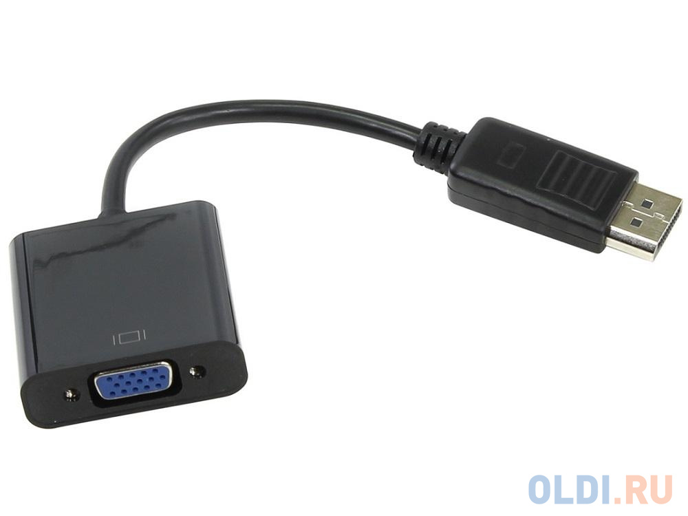 Переходник DisplayPort VCOM Telecom TA552 круглый черный