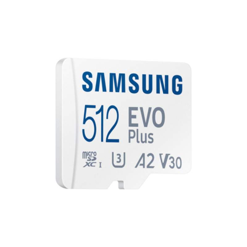 Карта памяти 512Gb - Samsung EVO Plus Micro Secure Digital XC UHS-I U3 MB-MC512SA/EU с переходником под SD