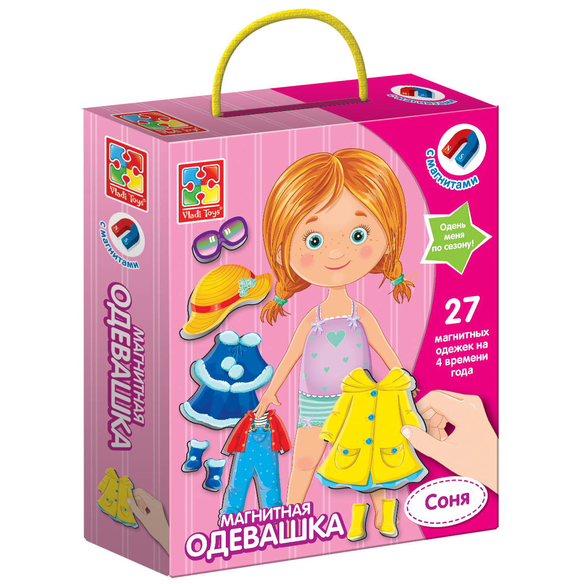 Магнитная игра VLADI TOYS VT3702-03 Одевашка Соня в Москвe