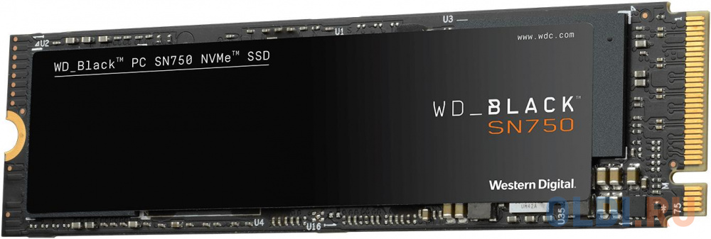 Накопитель твердотельный WD Твердотельный накопитель SSD WD Black SN750 NVMe WDS400T3X0C 4ТБ M2.2280 (без радиатора) в Москвe