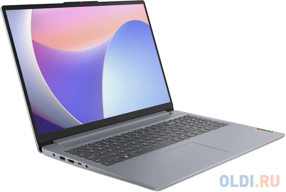 Ноутбук Lenovo IdeaPad Slim 3 16IRU8 Core i7 1355U 16Gb SSD512Gb Intel Iris Xe graphics 16" IPS WUXGA (1920x1200) noOS grey WiFi BT Cam (82X80005