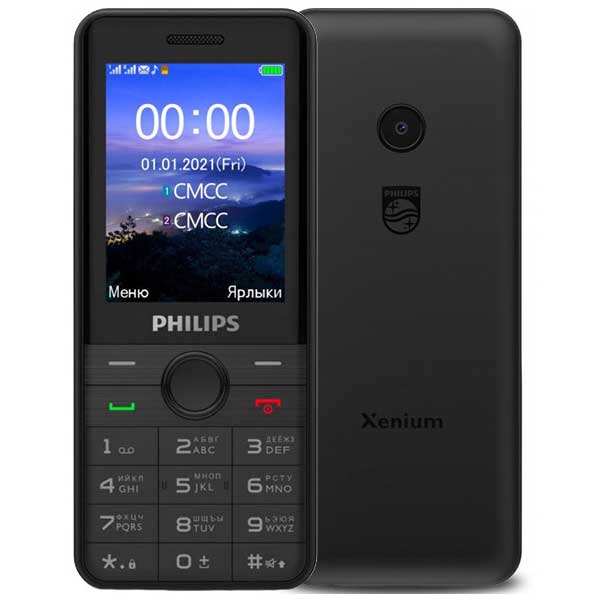 Мобильный телефон Philips Xenium E172 Black (E172 Black)