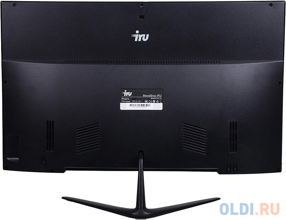 Моноблок IRU Office P2310H4 23.8" Full HD Cel G5905 (3.5) 4Gb SSD240Gb UHDG 610 Free DOS GbitEth WiFi BT 120W Cam черный 1920x1080 (RUS)