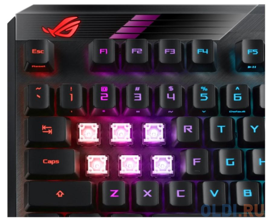 Клавиатура беспроводная ASUS ROG Claymore ROG Claymore II USB + Bluetooth черный 90MP01W0-BKRA00