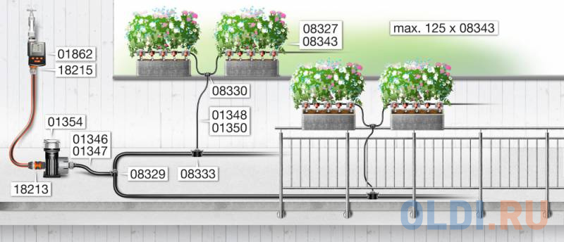 Фиттинг Gardena 3/16" 08333-20.000.00 в Москвe