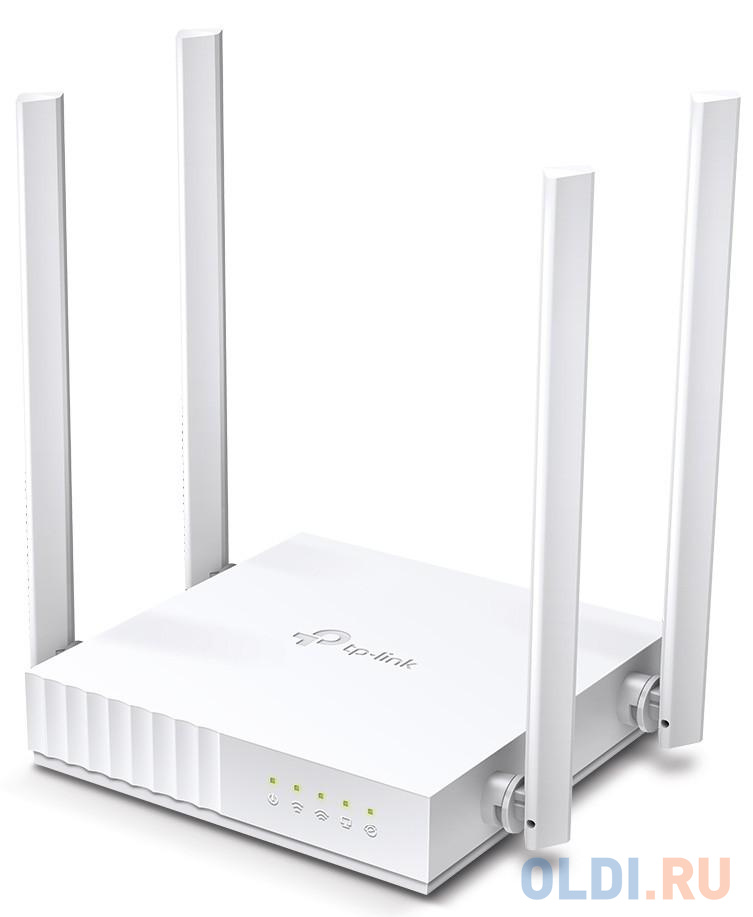 Wi-Fi роутер TP-LINK Archer C24 802.11abgnac 733Mbps 2.4 ГГц 5 ГГц 4xLAN белый