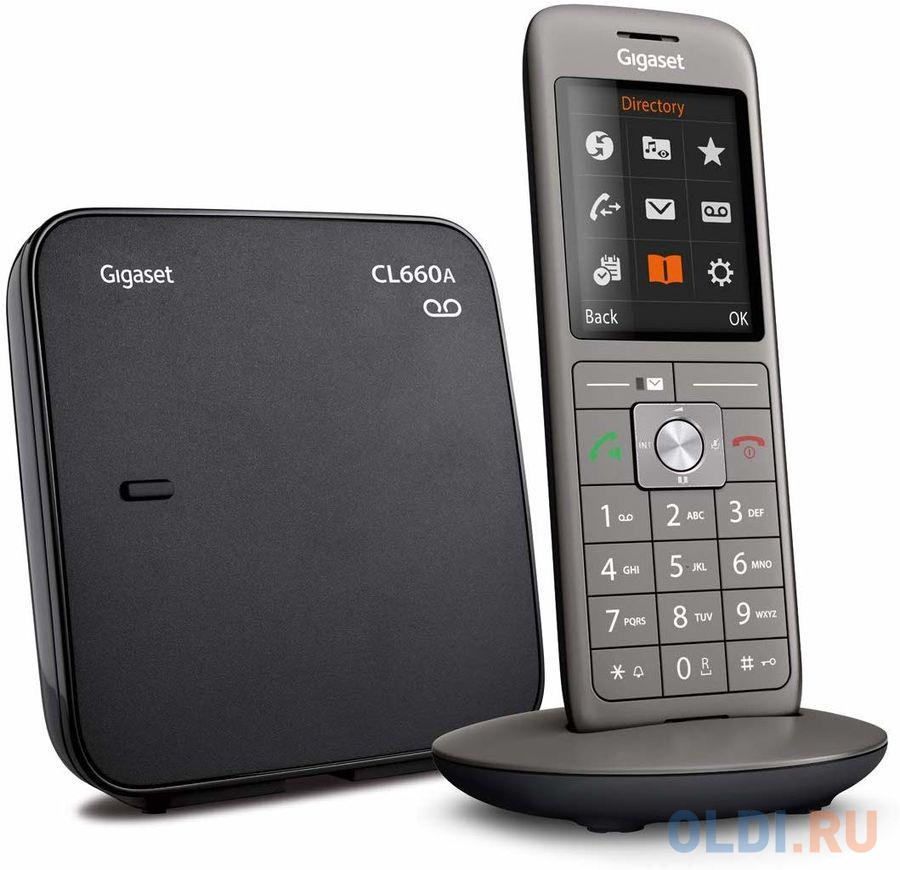 Р/Телефон Dect Gigaset CL660A черный автооветчик АОН