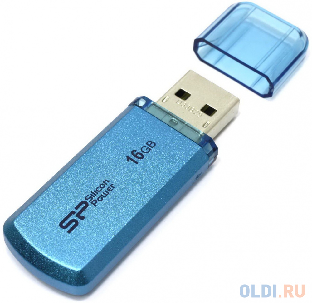 Внешний накопитель 16GB USB Drive <USB 2.0 Silicon Power Helios 101 Blue (SP016GBUF2101V1B)