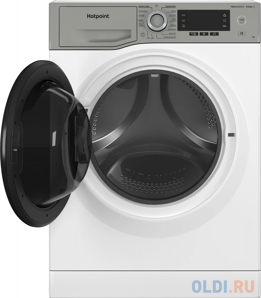 Стиральная машина Hotpoint NSD 7249 UD AVE RU класс: A-40% загр.фронтальная макс.:7кг белый инвертер в Москвe