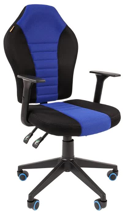 Компьютерное кресло Chairman game 8 чёрное/синее