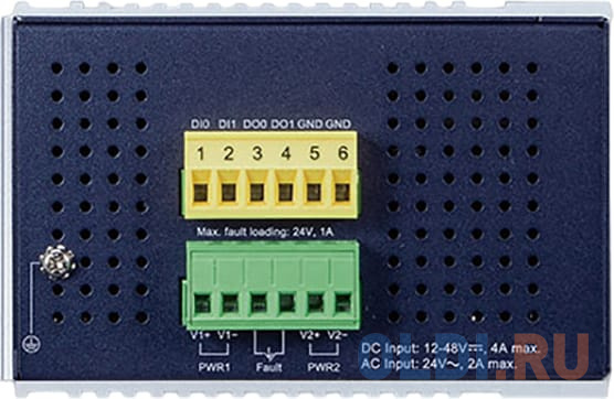 коммутатор/ PLANET IGS-6325-8T8S IP30 Industrial L3 8-Port 10/100/1000T + 8-port 1G/2.5G SFP Full Managed Switch (-40 to 75 C, dual redundant power in