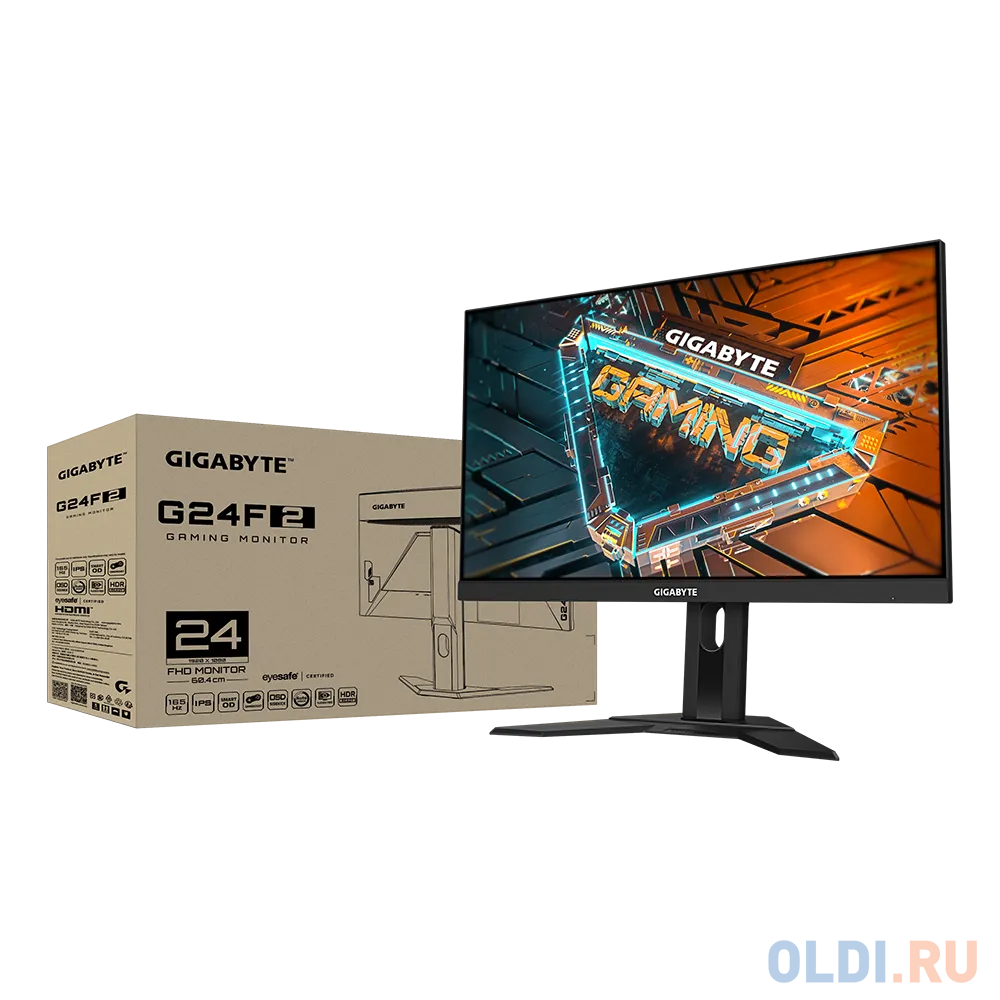 Монитор GIGABYTE 9DG24F2-00-1BBEU 23.8'' 1920x1080, IPS, 178/178, 1мс, 165Гц, 300nit, DP/2HDMI, 3USB, HT, 1y в Москвe