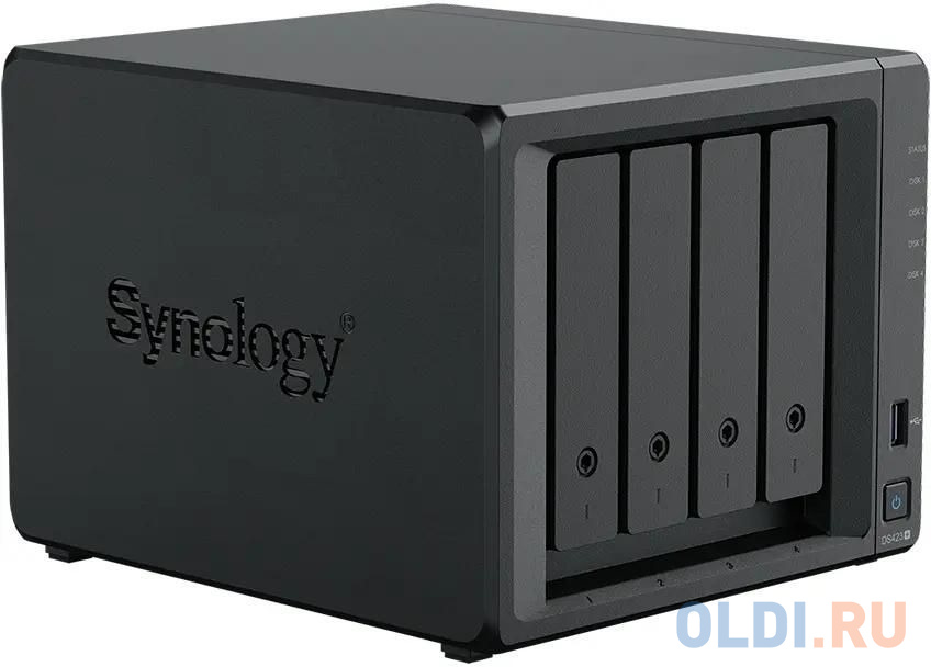 Synology QC2,0GhzCPU/2GB(upto6)/RAID0,1,10,5,6/up to 4HDDs SATA(3,5' or 2,5')/2xUSB3.2/2GigEth/iSCSI/2xIPcam(up to 40)/1xPS/1YW(repl DS420+)