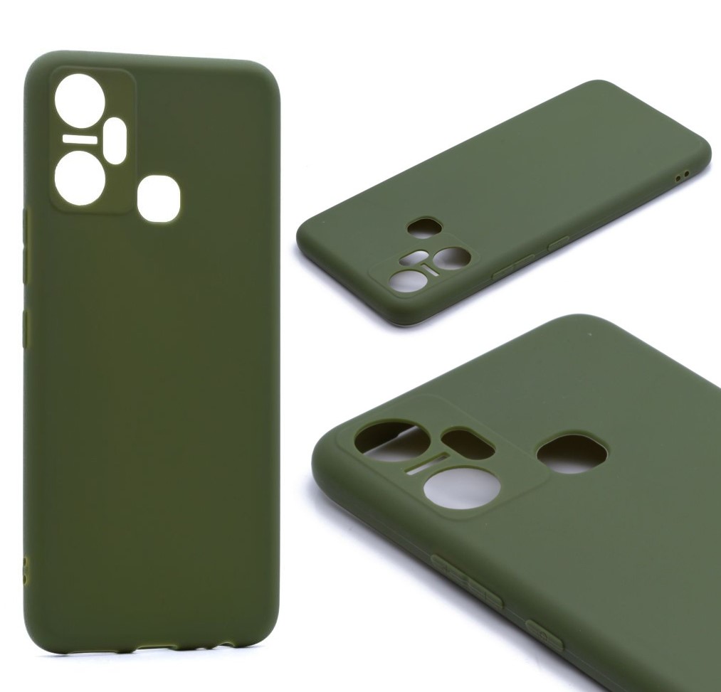 Чехол Neypo для Infinix Smart 6 Plus Soft Matte Silicone с защитой камеры Khaki NST60283