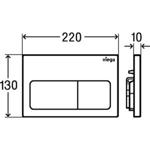 Клавиша Viega Prevista Visign for Life 8601.1 белая (773731)