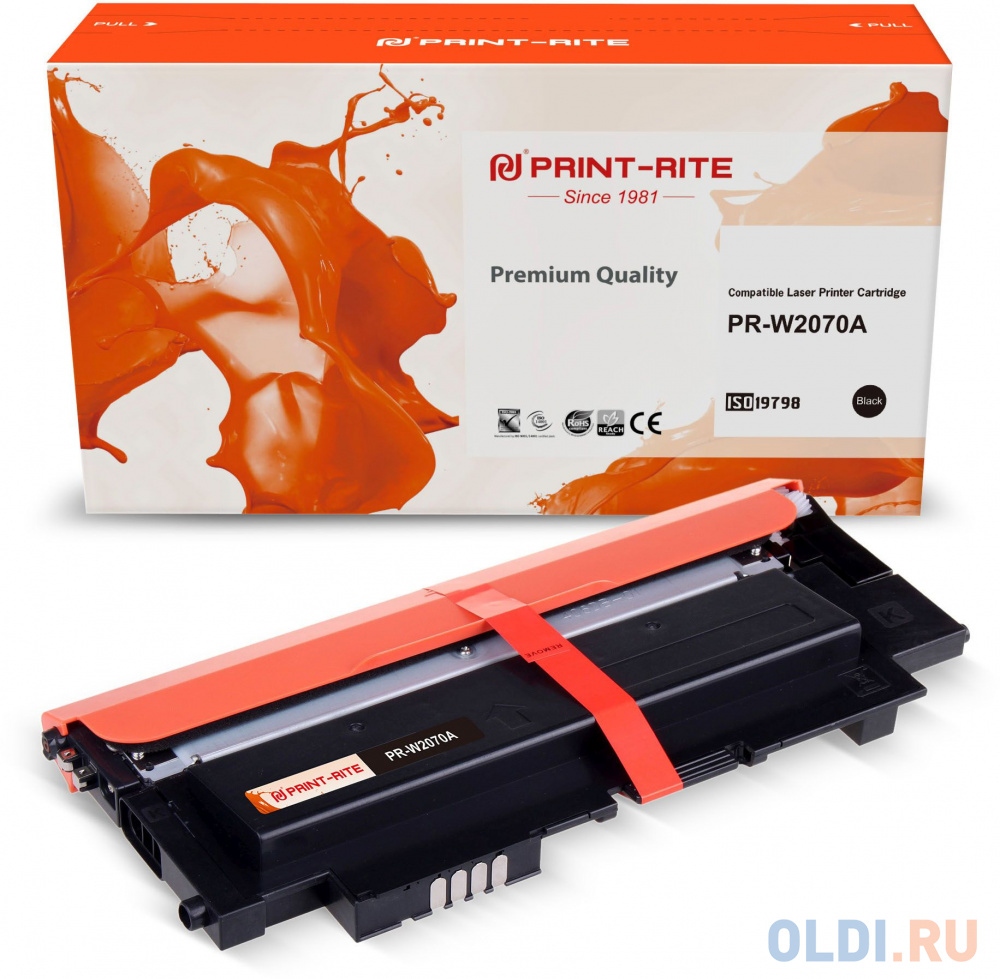 Картридж лазерный Print-Rite TFHA9NBPU1J PR-W2070A W2070A черный (700стр.) для HP Color Laser 150a/150nw/178nw MFP/179fnw MFP