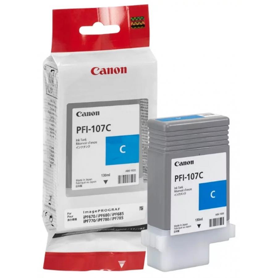 Картридж Canon PFI-107C (6706B001) для Canon iP F680/685/780/785, голубой в Москвe