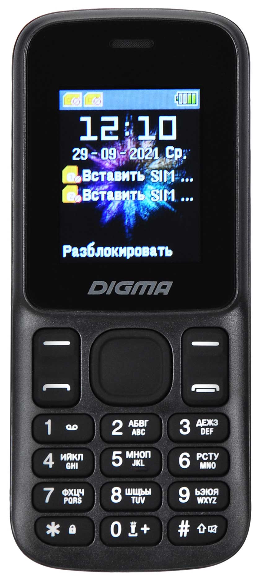 Мобильный телефон Digma A172 Linx 32Mb черный