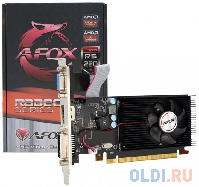 Видеокарта Afox AMD Radeon R5 220 AFR5220-2048D3L5 2048Mb в Москвe