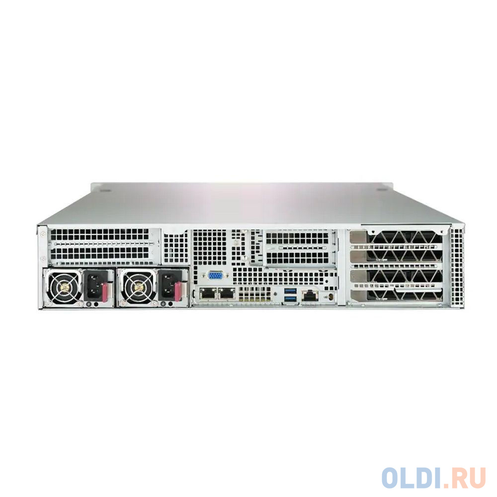 Barebone 2U 2x3647 10x2.5 HS SATA3 (2xNVMe), 16xDDR4, 6x16 PCI-E DW, 1x8 (LP), SIOM, GPU, 2x2000W