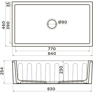 Кухонная мойка Omoikiri Mikura 83-BL черный (4997081) в Москвe