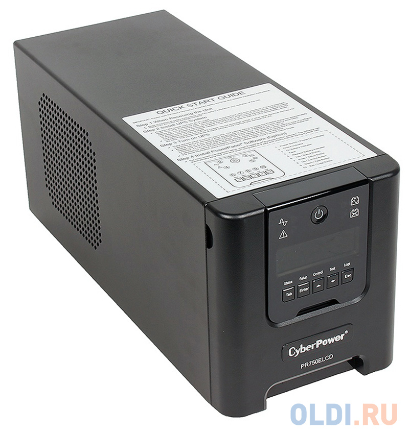 ИБП CyberPower PR750ELCD 750VA/675W USB/RS-232/EPO/SNMPslot/RJ11/45 (6 IEC)