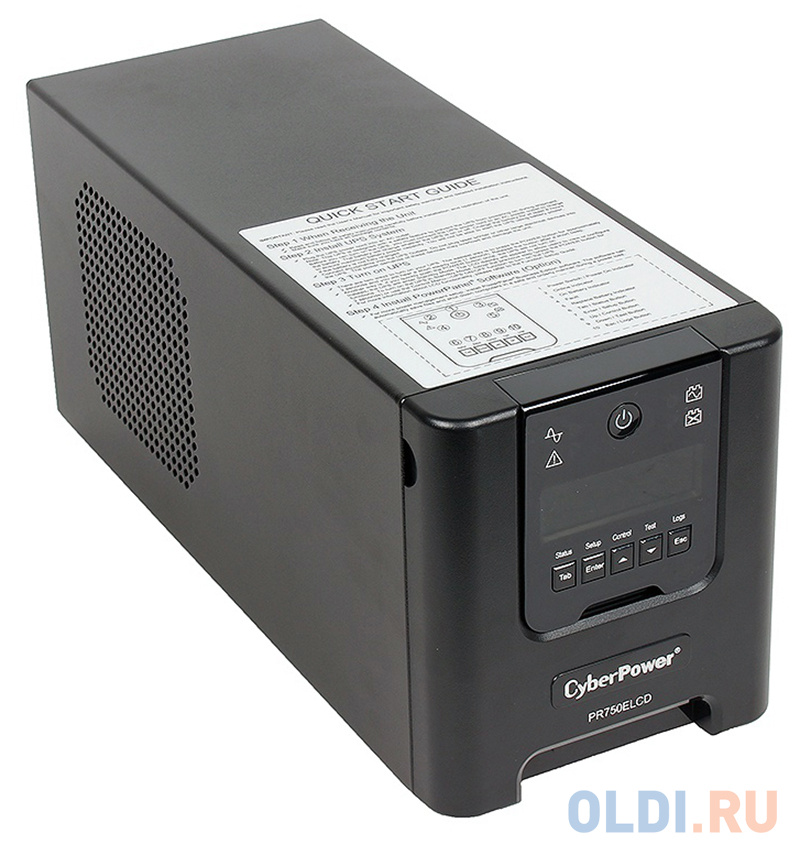 ИБП CyberPower PR750ELCD 750VA/675W USB/RS-232/EPO/SNMPslot/RJ11/45 (6 IEC) в Москвe