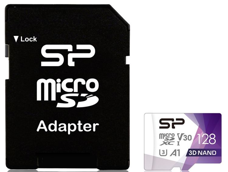 Карта памяти 128Gb microSDXC Silicon Power Superior Pro Class 10 UHS-I U3 + адаптер в Москвe