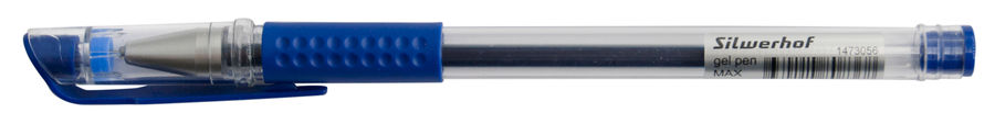 Ручка гелевая Silwerhof MAX 1473056, синий, колпачок (1473056)