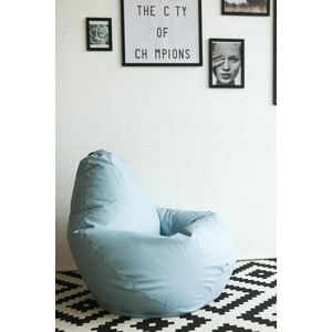 Кресло-мешок DreamBag Голубая экокожа 2XL 135x95