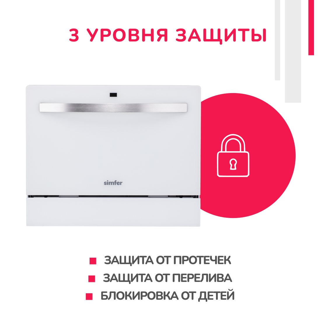 Настольная посудомоечная машина Simfer DCB6501