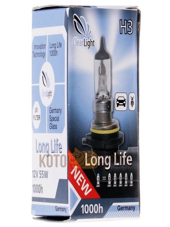 Лампа Clearlight H3 12V-55W LongLife MLH3LL