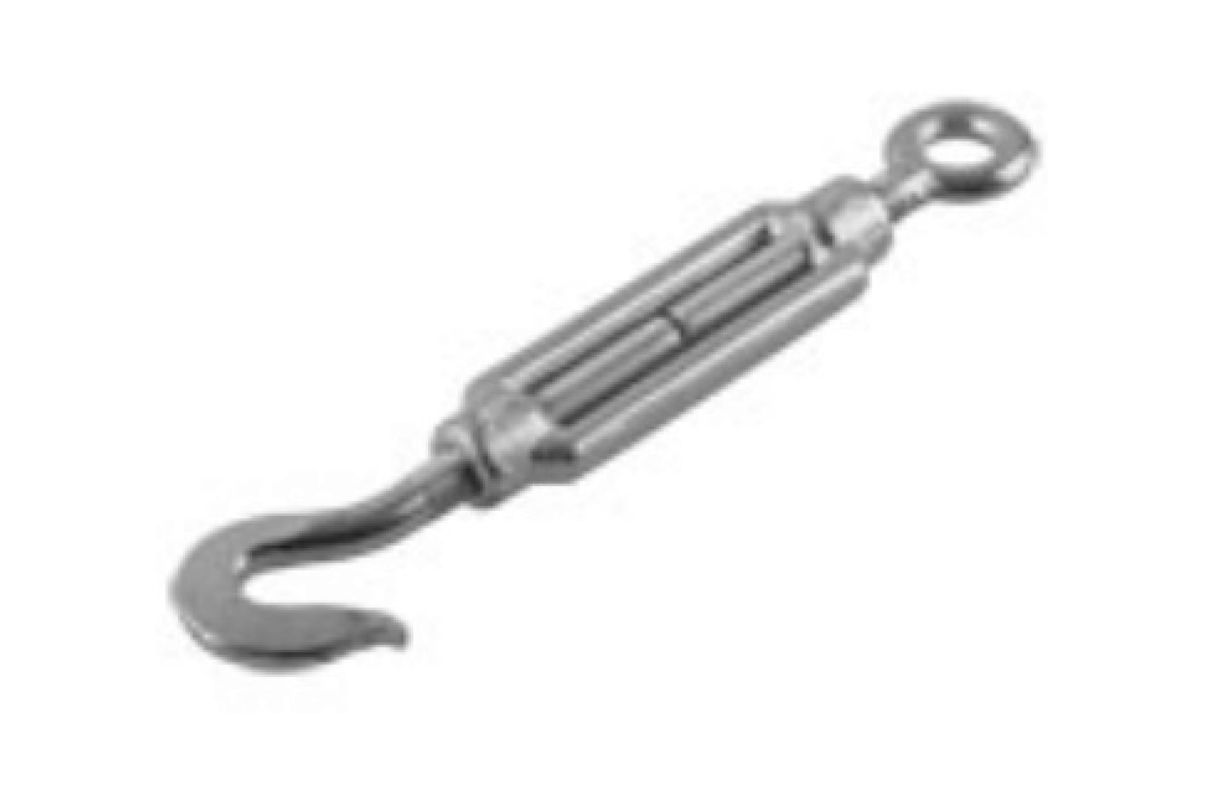 Талреп крюк-кольцо сталь, оцинковка, М8, 11 см, DIN 1480, 10 шт., ЗУБР 4-304355-08